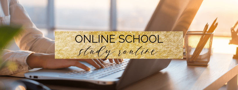 online school study routine