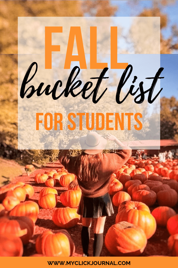 the ultimate fall bucket list for students
