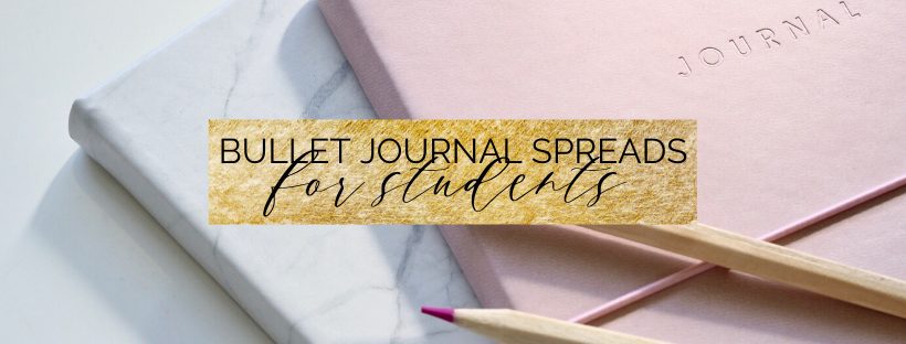 10 Bullet journal spreads for students! These spreads, overviews, planners and trackers are perfect for any high school or college students who want to up their productivity game and be organized! #bujo #bulletjournal