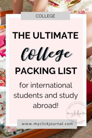 The Ultimate College Packing List for International Students