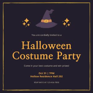 Halloween Party Invitation Example