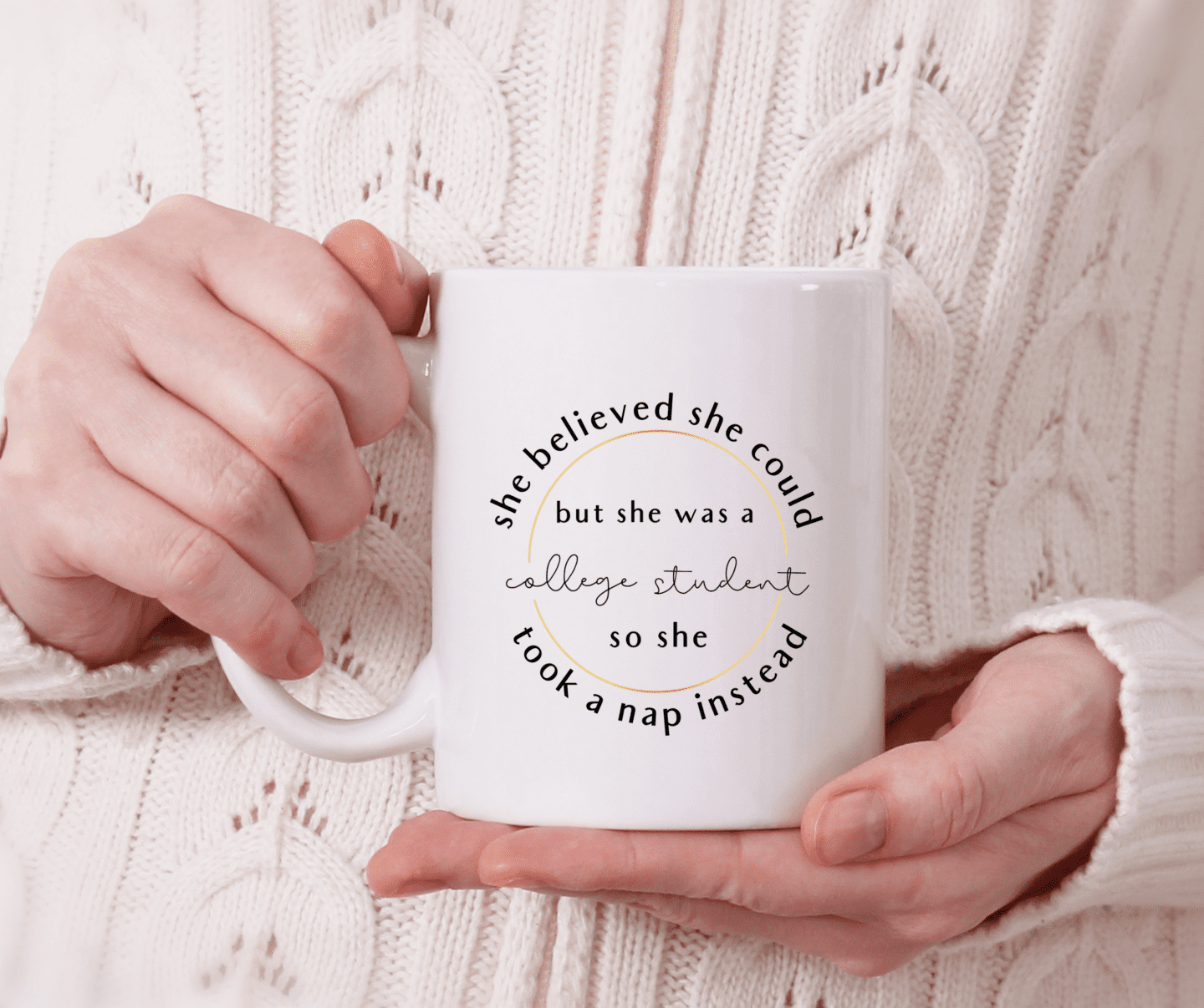 funny college mug gift idea