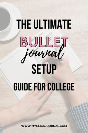 bullet journal setup for college ideas